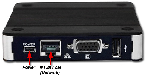 Rear view of Linux Download Player
